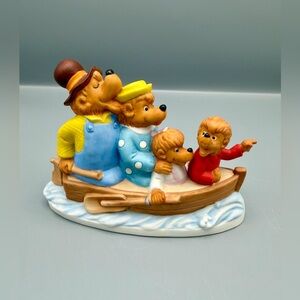 Vintage Berenstain Bears Rapids Ahead Figurine 1983